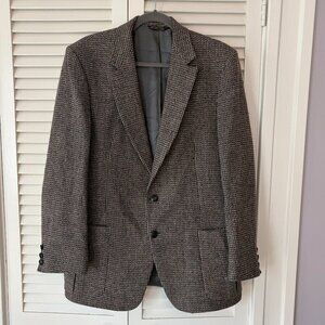 Stetson men's vintage tweed blazer no size brown two button 40R *no size*
